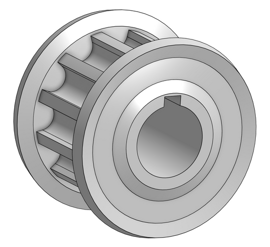 HTD5M皮帶輪總厚15mm(皮帶寬度<11mm)