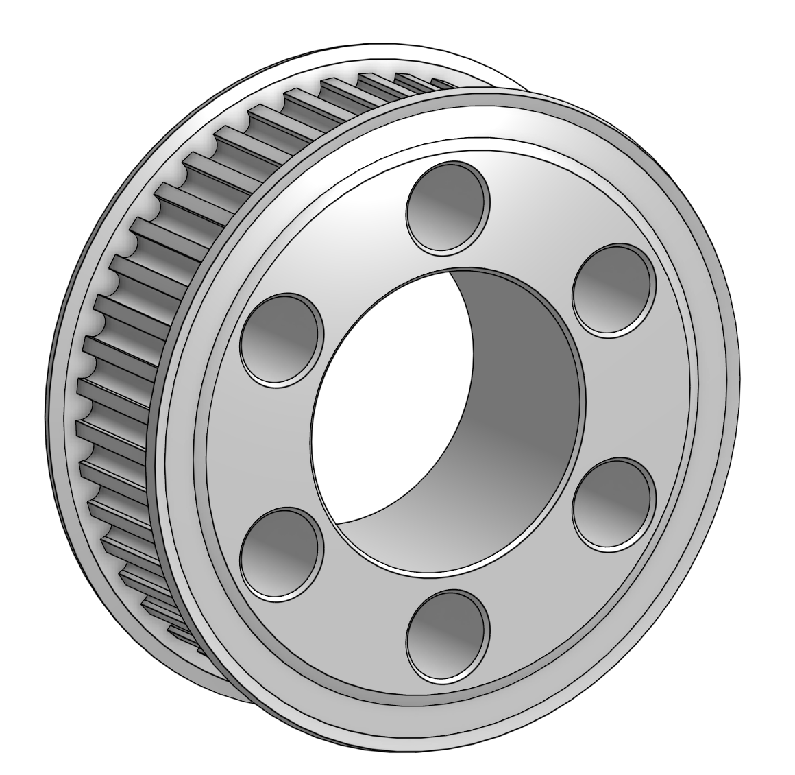 HTD5M皮帶輪總厚25mm(皮帶寬度<21mm)
